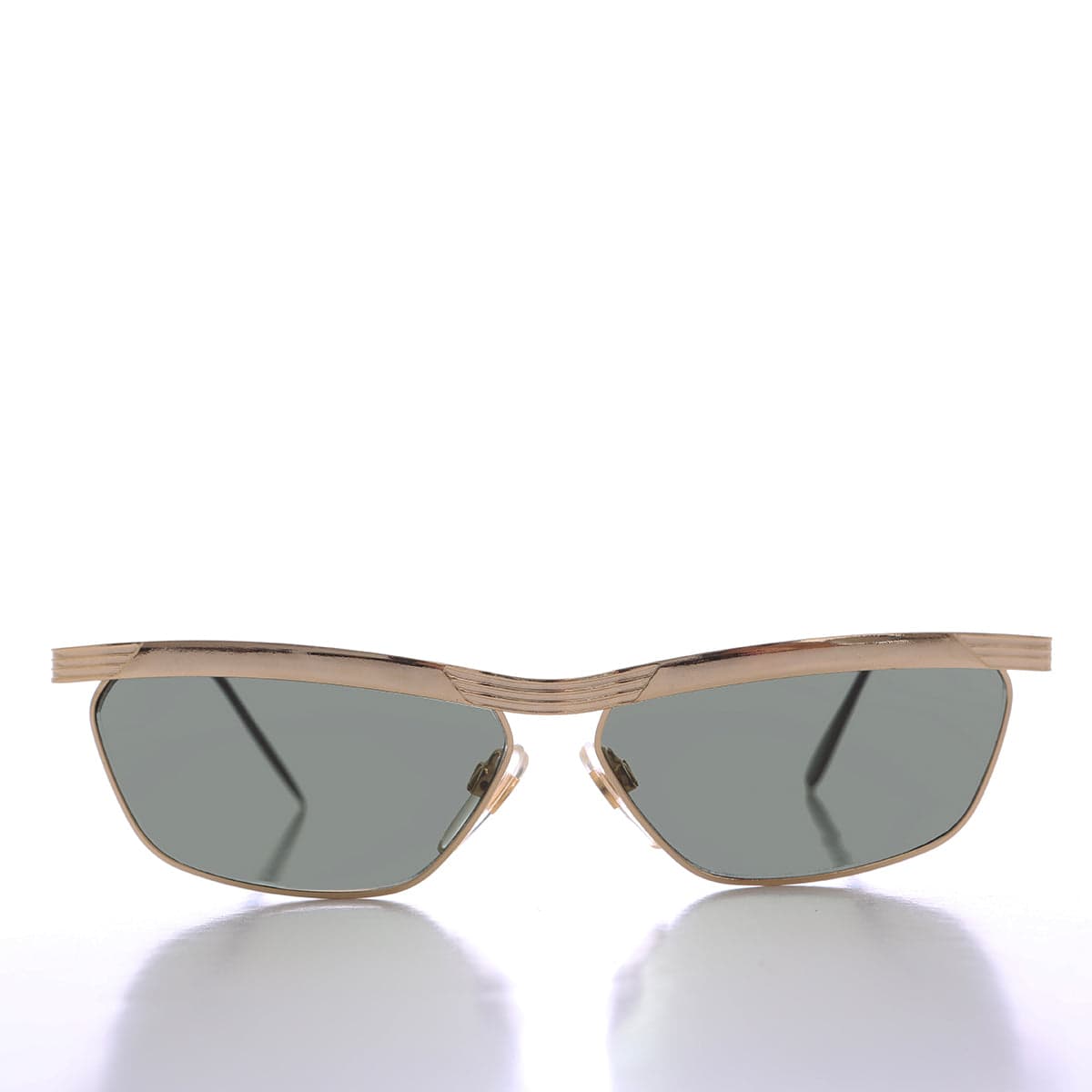 90s Curved Gold Black Frame - Yara